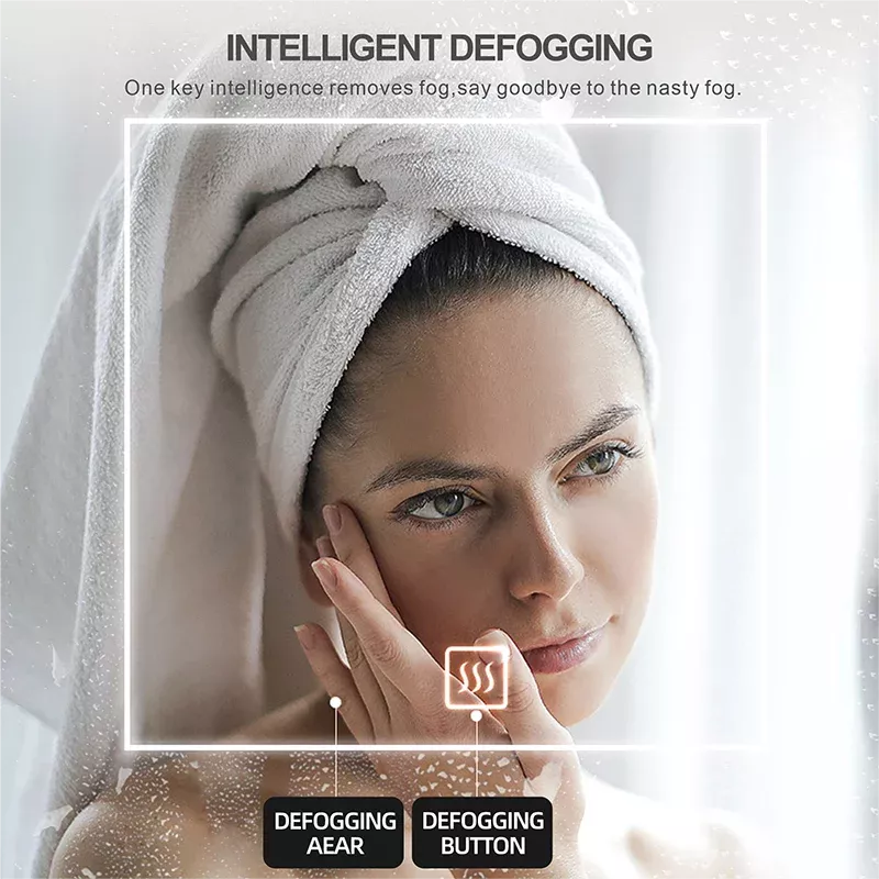 Smart LED Vanity Mirror with Bluetooth & Anti-Fog Technology