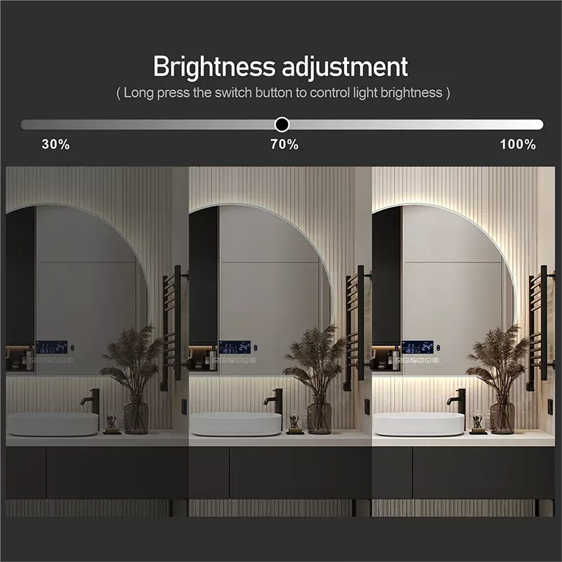 Smart LED Vanity Mirror with Bluetooth & Anti-Fog Technology