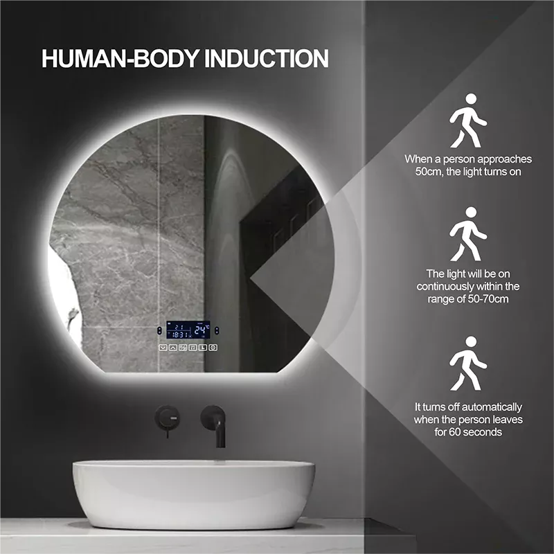 Espejo de Tocador LED Inteligente con Bluetooth y Tecnología Antivaho